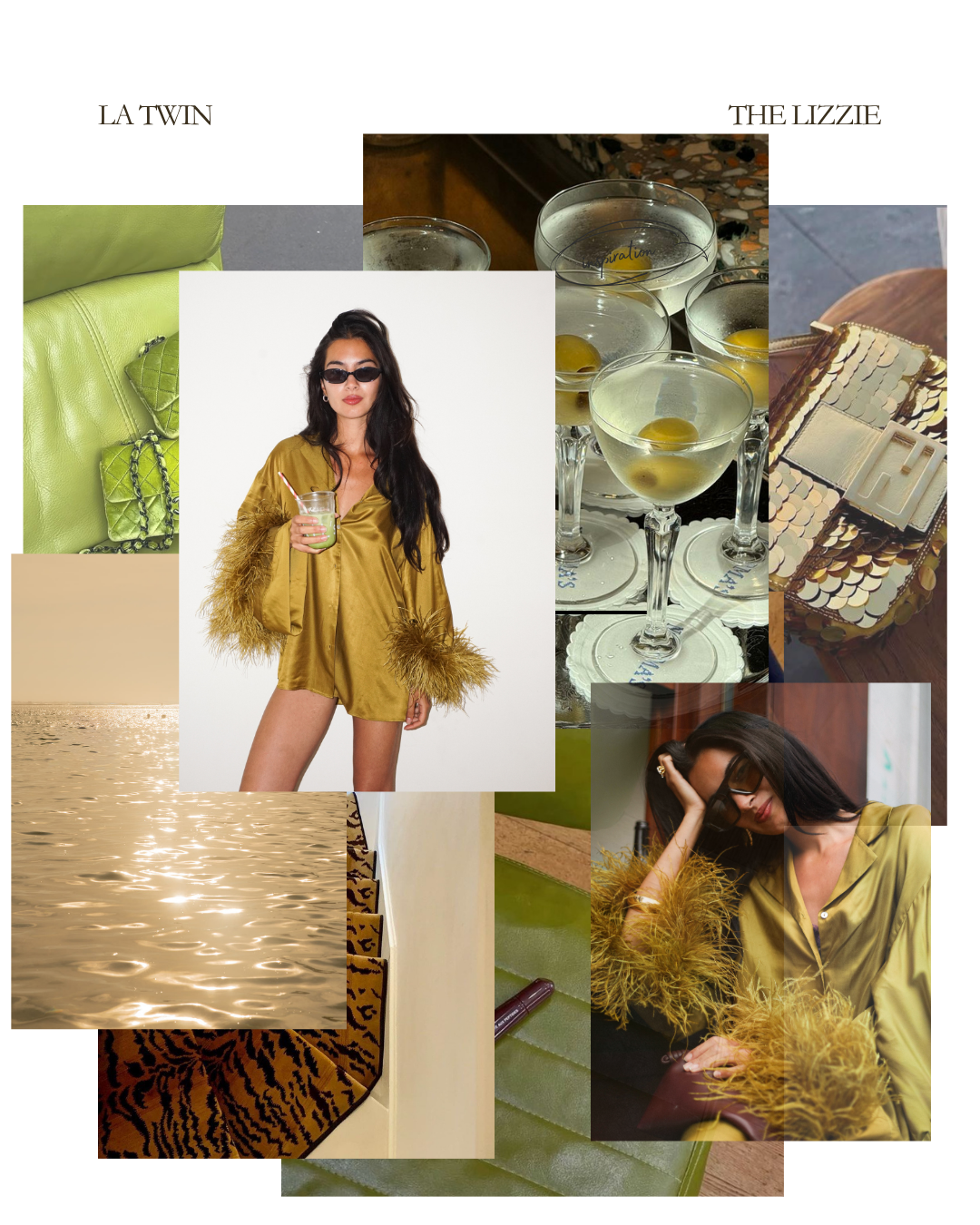 The Lizzie moodboard Olive Green 
